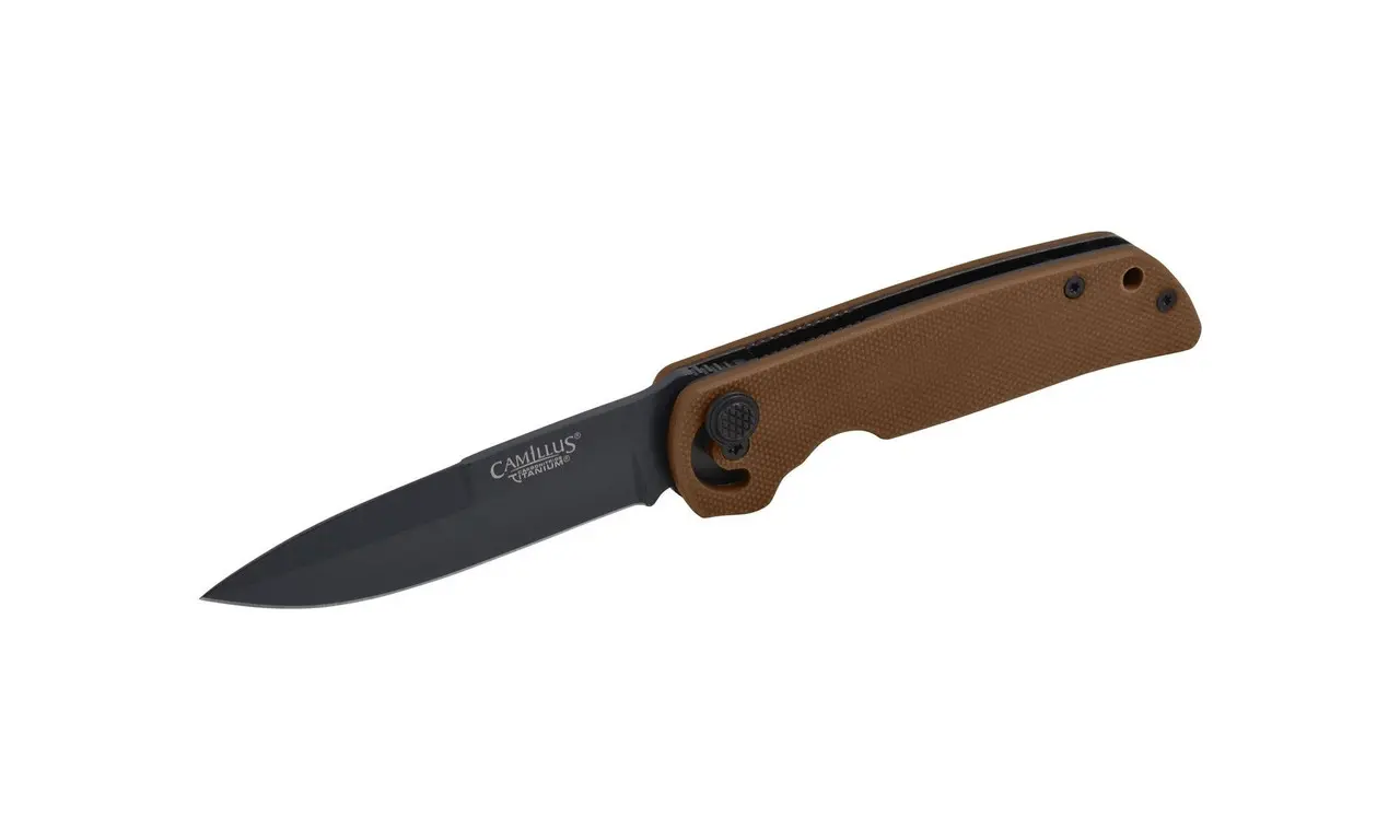 CAMILLUS Cuda Mini 6.75″ Folding Knife, Coyote Brown